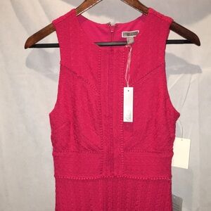 NWT Chelsea 28 Lace Overlay Sleeveless Dress | Pink Rose | Size XS